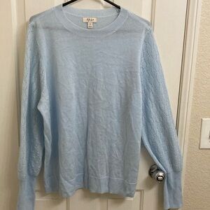 Style & Co. Blue Knit Cardigan Sweater